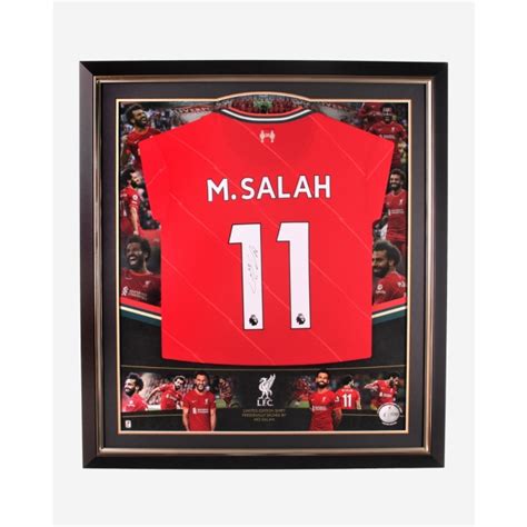 salah fendi shirt|LFC Salah Signed Limited Edition 100 Goals Framed Shirt.